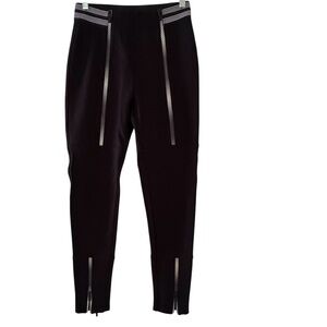 Sporty Scuba Black Skinny Pants
